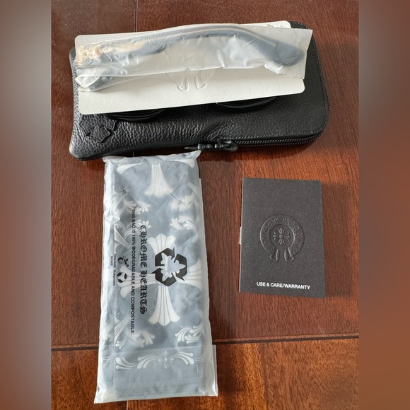 🆕 Chrome Hearts DIAMOND factory Embellished Box Office Sunglasses Gold Hardware - Picture 12 of 16